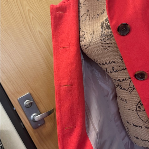 EUC J. Crew striking coral color, flawless coat. Medium thickness. Women’s Sz 10 - Picture 14 of 16